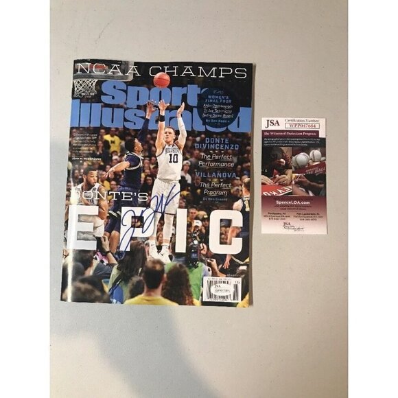 Donte Divincenzo Autograph Signed Villanova SI Sports Illustrated Magazine JSA - Picture 1 of 4